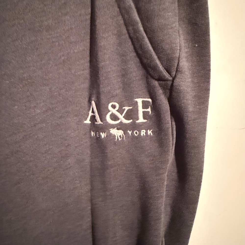 Y2K Abercrombie &‎ Fitch Womens Medium Jogger Sweatpants Gray - Picture 3 of 5